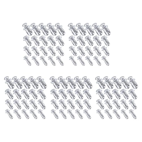 ClAZTyict 100 Stück M 4 M5 M6 M8 Jack-Muttern, Karbonstahl-Expansionsschraubenmutternbefestigungen Zur Sicherung Von Plattenrahmen-Containeretiketten von ClAZTyict