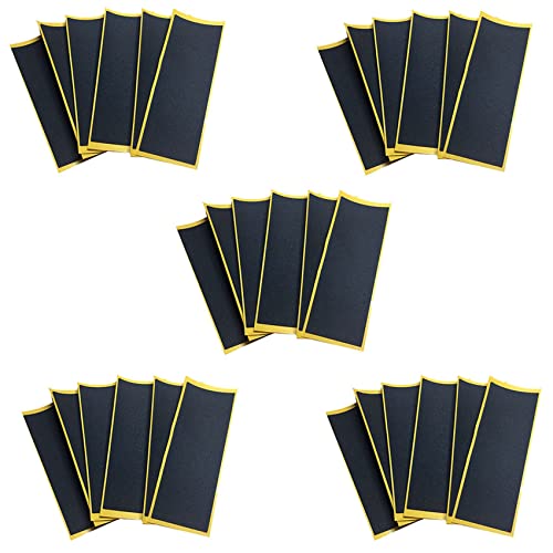 ClAZTyict 100 Teile/Los Schwarzes Brett Deck Ungeschnittene Klebeband Aufkleber Schwarze Schaumstoff Band Aufkleber 38 mm x 110 mm von ClAZTyict