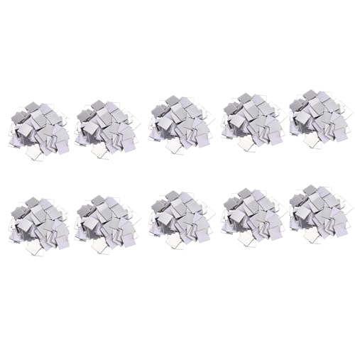 ClAZTyict 1000 StÜCk Fliesen Wandaufkleber 3D Aufkleber Room Decor Stick (Silber) von ClAZTyict