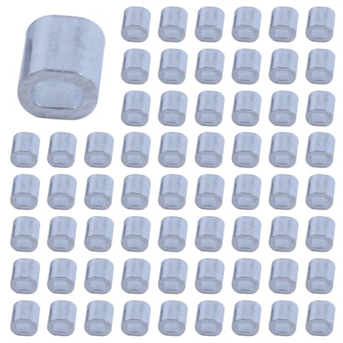 ClAZTyict 1000 Stücke 1Mm Stahl Draht Seil Aluminium Aderendhülsen Ärmel Silber Ton ClAZTyict 1000 Stücke 1Mm Stahl Draht Seil Aluminium Aderendhülsen Ärmel Silber Ton von ClAZTyict