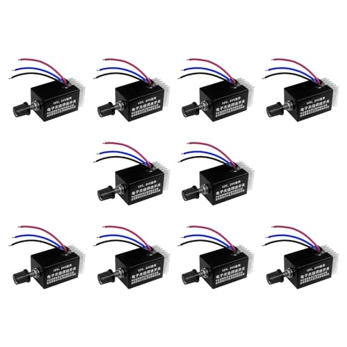 ClAZTyict 10Pc Motordrehzahlregler DC 12V / 24V 10A Motordrehzahlregler Schalter für Auto-Heizlüftersteuerung von ClAZTyict