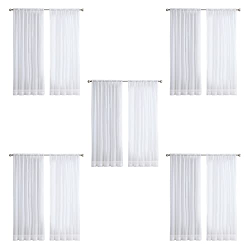 ClAZTyict 10Pcs Super Soft Great Hand Feeling Weiße TüLl Vorhänge für Die Dekoration des Wohnzimmers Schleier Chiffon Solid Sheer Voile ClAZTyict 10Pcs Super Soft Great Hand Feeling Weiße TüLl Vorhänge für Die Dekoration des Wohnzimmers Schleier Chiffon Solid Sheer Voile von ClAZTyict