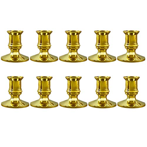 ClAZTyict 10X Gold Stumpen Kerzen StäNder Taper Kerzen Halter Leuchter Weihnachten Party ClAZTyict 10X Gold Stumpen Kerzen StäNder Taper Kerzen Halter Leuchter Weihnachten Party von ClAZTyict