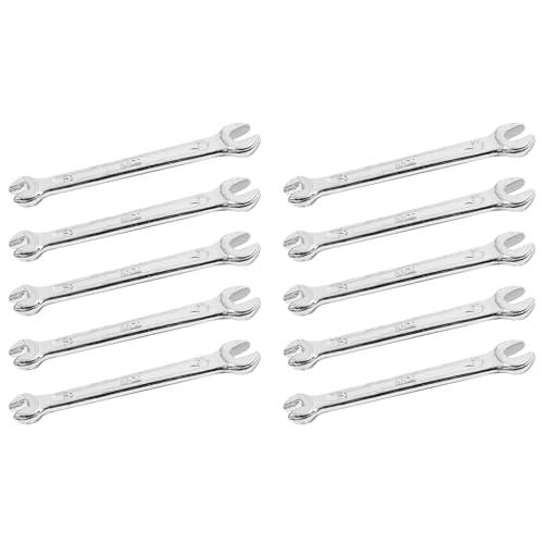 ClAZTyict 10X Silberton 5.5mm X 7mm U Form Doppelgabelschluessel Schraubenschluessel Werkzeug von ClAZTyict