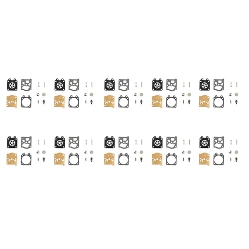 ClAZTyict 10X Vergaser Reparatur Satz 4500 KettensäGen Reparatur Satz Vergaser Membran Dichtung Satz Garten Werkzeug für Vergaser von ClAZTyict