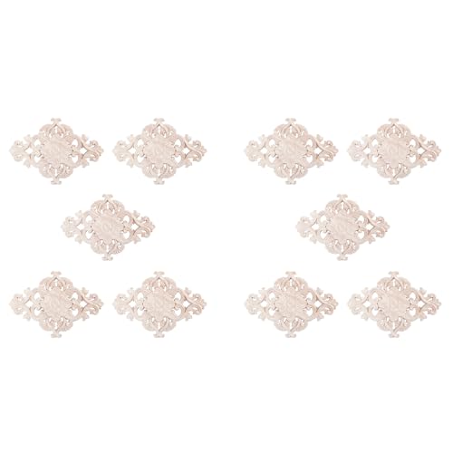ClAZTyict 10X Viele Geschnitzt Lange Onlay Applique Unbemalte Blumenwände Schränke Tür Typ: 21X15cm von ClAZTyict