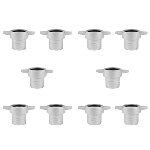 ClAZTyict 10X Wasser Pumpen Anschlüsse 2 Aluminium Rohr Verbindung Schlüssel mit Gummi Dichtung Pumpen Anschluss Rohr Anschluss von ClAZTyict