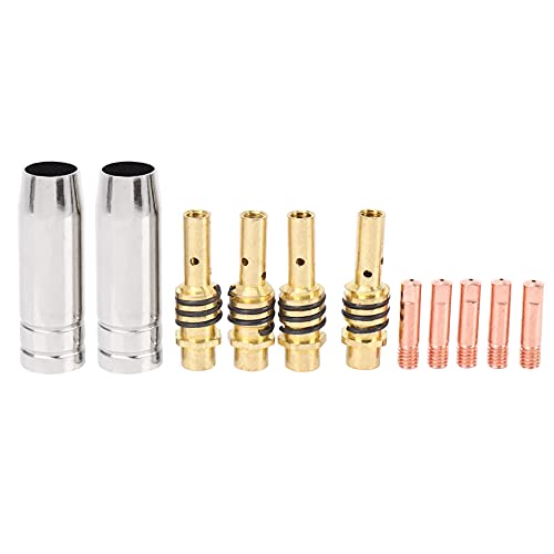 ClAZTyict 11 Teile/Satz Mig Schweiß Düse Schweißer Düsen Gold Spitzen Halter Tipps 0,040 Gas Diffusor Set Für Taschenlampen ClAZTyict 11 Teile/Satz Mig Schweiß Düse Schweißer Düsen Gold Spitzen Halter Tipps 0,040 Gas Diffusor Set Für Taschenlampen von ClAZTyict