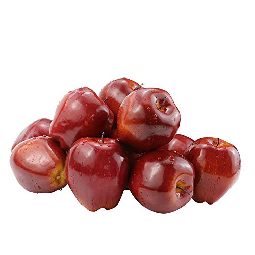 ClAZTyict 12 StüCk GefäLschte ObstäPfel KüNstliche ÄPfel Lebensechte Simulation Rote ÄPfel Home House Decor für Stillleben KüChendekor von ClAZTyict