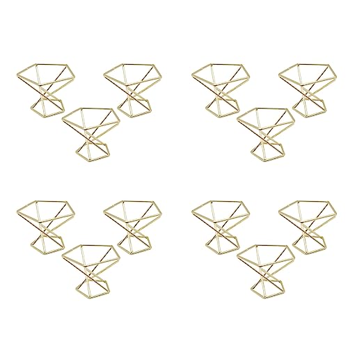 ClAZTyict 12 Stück Geometrische Luft Pflanzen Halter Flugzeuge Rack Metall Pflanzen Ständer Pflanzer Regale Himmeli Tillandsien Behälter von ClAZTyict