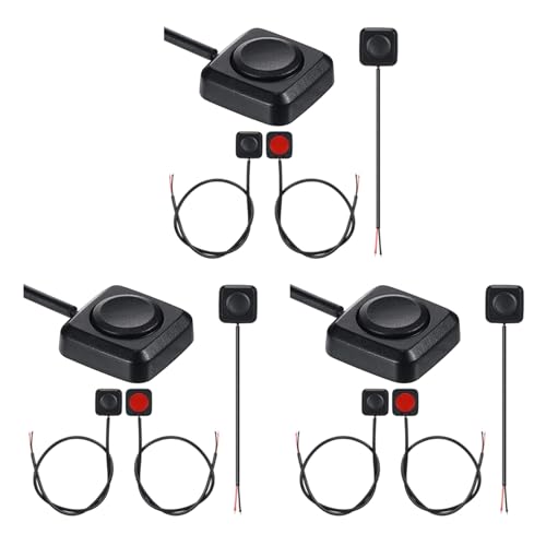 ClAZTyict 12 Stück Momentschalter Momentaner Druckknopf EIN/Aus-Schalter 12V 24V Oberflächenmontierter Mini-Tastenschalter von ClAZTyict