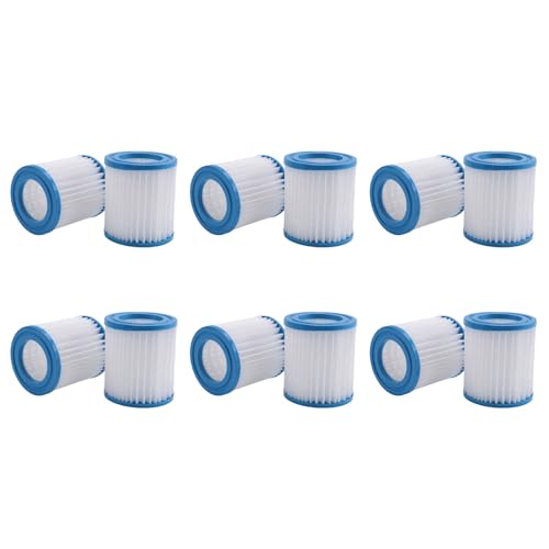 ClAZTyict 12 Teilige Poolfilterpatronen Typ H Pool Filter für Pool Filter Pumpen Reiniger von ClAZTyict