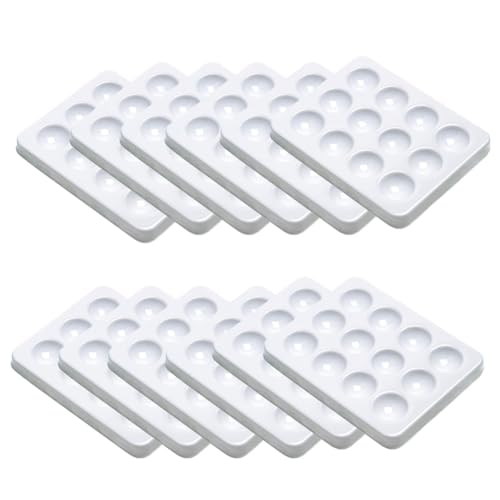ClAZTyict 12er-Pack Spot Plates - Reaktionsplatte - 12 Vertiefungen, Polypropylen von ClAZTyict