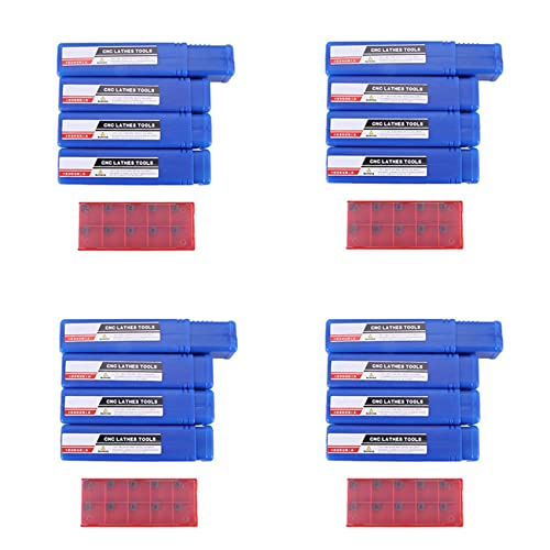 ClAZTyict 16 Satz Von 7/8/10 / 12mm Sclcr Drehmaschine Bohrstange Werkzeug Halter + 10Pcs Ccmt 0602 Einsätze von ClAZTyict