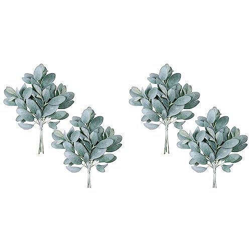 ClAZTyict 16 Stücke Künstliche Beflockte Lämme Rohr Blätter Stängel Faux Lammohrzweige Picks Grün Sprüher für Vase Strauß Kranz ClAZTyict 16 Stücke Künstliche Beflockte Lämme Rohr Blätter Stängel Faux Lammohrzweige Picks Grün Sprüher für Vase Strauß Kranz von ClAZTyict
