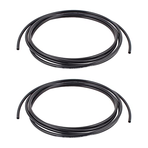 ClAZTyict 2 Stk 6mm x 4mm Pneumatisch Luftkompressor PU Rohrleitung 3 Meter Schwarz von ClAZTyict