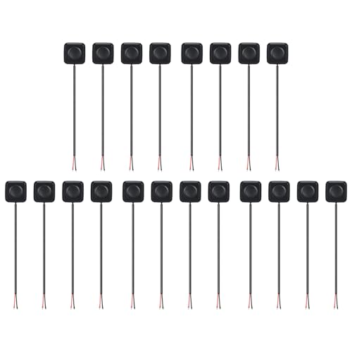 ClAZTyict 20 StüCk Momentschalter Momentaner Druckknopf EIN/Aus-Schalter 12V 24V OberfläChenmontierter Mini-Tastenschalter von ClAZTyict