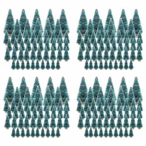 ClAZTyict 200 STÜCKE Miniatur Künstliche Weihnachten Kleine Schnee Frost Bäume Kiefern Weihnachten Mach Es Selbst Party Dekoration von ClAZTyict