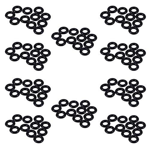 ClAZTyict 200 Stueck Schwarz Gummi Oil Seal O Shaped Ringe Dichtung Unterlegscheiben 8X4X2 mm von ClAZTyict