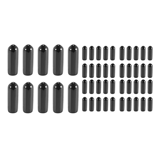 ClAZTyict 200 Stücke Gummi End Kappen 4 mm ID PVC Rund Rohr Bolzen Kappe Abdeckung Schraube Gewinde Schutz Schwarz ClAZTyict 200 Stücke Gummi End Kappen 4 mm ID PVC Rund Rohr Bolzen Kappe Abdeckung Schraube Gewinde Schutz Schwarz von ClAZTyict