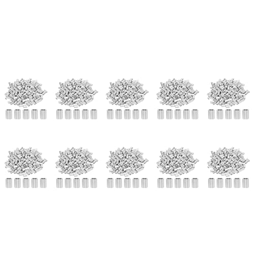 ClAZTyict 2000 Stücke 1/16 Kabel Ferrule Set Crimp Schleifen Hülse Aus Aluminium Legierung für Draht Seile ClAZTyict 2000 Stücke 1/16 Kabel Ferrule Set Crimp Schleifen Hülse Aus Aluminium Legierung für Draht Seile von ClAZTyict