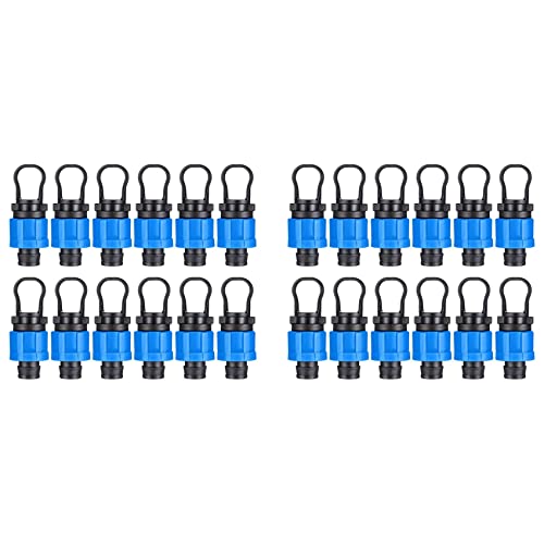 ClAZTyict 24 Stücke Tropf Bewässerungs End Kappen Stopfen 1/2 Universal End Kappen Anschluss, Kompatibel mit 16-17mm Tropf Band ClAZTyict 24 Stücke Tropf Bewässerungs End Kappen Stopfen 1/2 Universal End Kappen Anschluss, Kompatibel mit 16-17mm Tropf Band von ClAZTyict