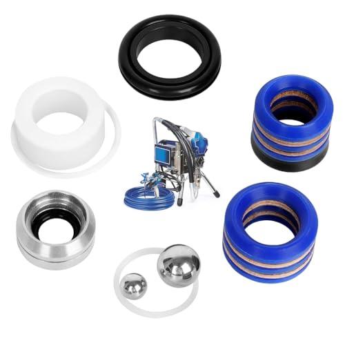 ClAZTyict 244194 Pumpenreparatursatz - Zubehör für Airless-Farbspritzgeräte, Pumpenreparaturpackungssatz für 295 390 395 490 495 595 3400 von ClAZTyict