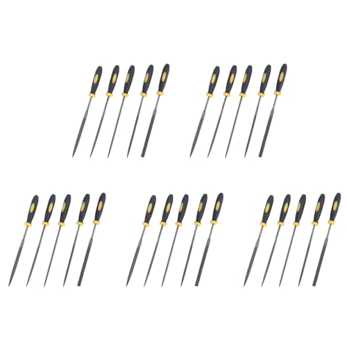 ClAZTyict 25 Stück Professionelle Technische Diamantfeile 3X140Mm Floßnadel Metallschneidewerkzeug Glas Metall Steinschnitzerei von ClAZTyict