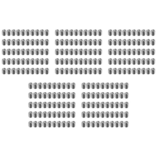 ClAZTyict 250 Stueck M2.5 x 3mm Edelstahl Innensechskant Set Madenschrauben Kopfloser Mutter von ClAZTyict