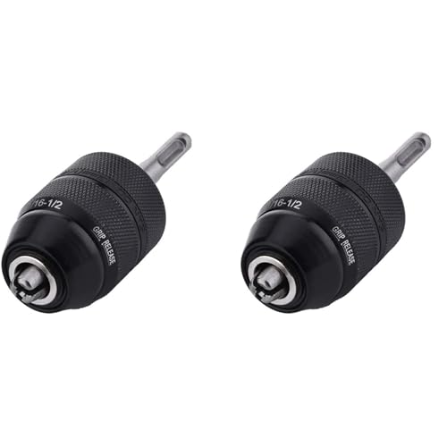 ClAZTyict 2Stück 2-13 MM Schlüsselloser Bohr Futter mit SDS Plus Schaft Adapter, 1/2-20UNF Bohr Futter Adapter Konverter Werkzeug von ClAZTyict