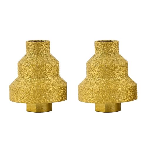 ClAZTyict 2Stück 20-35-50 mm Diamant-Fase-Bohrer, Winkelschleifer, Säge, M10-Gewinde zum Vergrößern Von Marmor, Fliesen, Mauerwerk, Beton, Porzellan von ClAZTyict