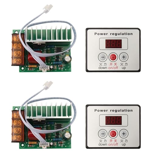 ClAZTyict 2X 4000W AC SCR Spannungsregler Dimmer Elektromotor Drehzahl Temperaturregler für Warmwasserbereiter Motoren mit Schalter ClAZTyict 2X 4000W AC SCR Spannungsregler Dimmer Elektromotor Drehzahl Temperaturregler für Warmwasserbereiter Motoren mit Schalter von ClAZTyict