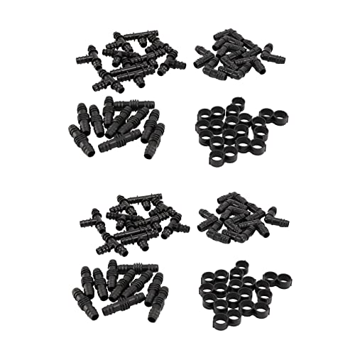 ClAZTyict 2X Bewässerungs Armaturen Kit für 1/2 Stacheldraht Verbinder (16 mm .520 ID) Tropf Oder Sprinkler Anlagen von ClAZTyict