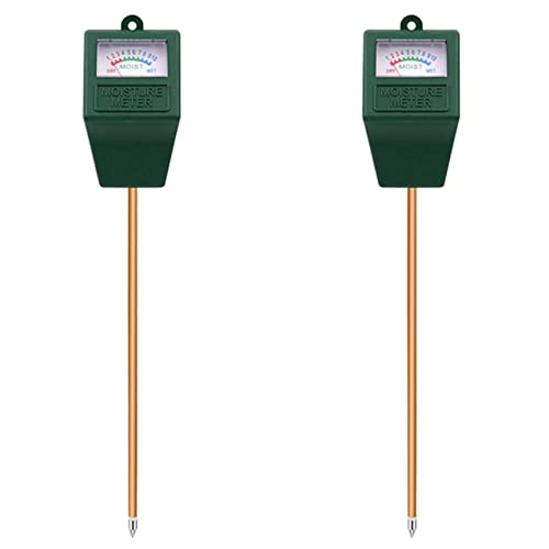 ClAZTyict 2X Bodenfeuchtemesser, Pflanzenwasserzähler Drinnen & Draussen, Sensor Hygrometer Bodentester für Topfpflanzen, Garten, Rasen, Bauernhof von ClAZTyict