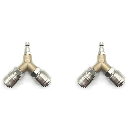 ClAZTyict 2X Druck Luft Anschluss, Druck Luft Verteiler, Druck Luft Schalter, mit 1/4 Anschlüssen von ClAZTyict