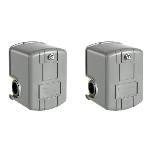 ClAZTyict 2X Druckschalter für Brunnenpumpe, 40-60 Psi Wasserdruckschalter, Einstellbares Differential, 1/4 NPT-Wasserdruck von ClAZTyict