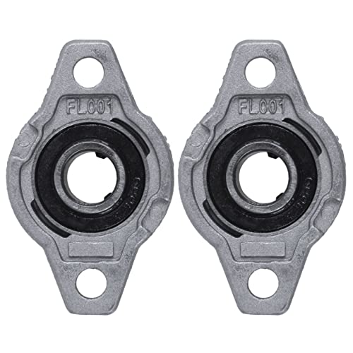 ClAZTyict 2X FL001 -Legierung 12mm Bore Selbstausrichtendes Kissen Block Flanschlager von ClAZTyict