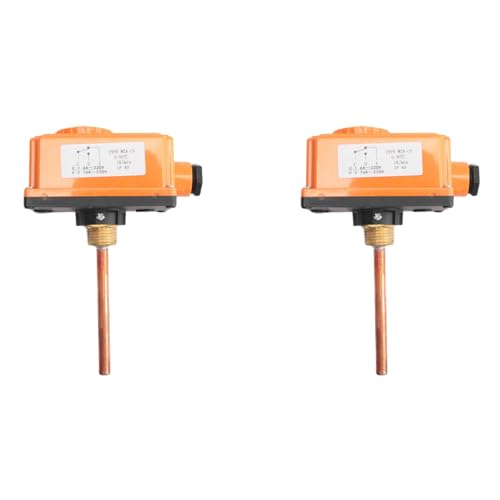 ClAZTyict 2X G1 / 2 Heiß Wasser Rohr Thermostat Temperatur Regler mit Außen Gewinde 90 Celsius von ClAZTyict