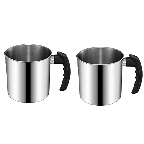 ClAZTyict 2X Gießen Zur Kerzen Herstellung, 44 Oz Doppel Kessel Wachs Schmelz Tiegel, Kerzen Herstellungs von ClAZTyict
