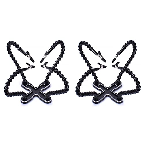 ClAZTyict 2X Lötung Station mit 8 Stück Biegsam Lötung Halter Dritte Helfende Hand Werkzeug Pcb Schweißen Reparatur Schweiß Werkzeug von ClAZTyict