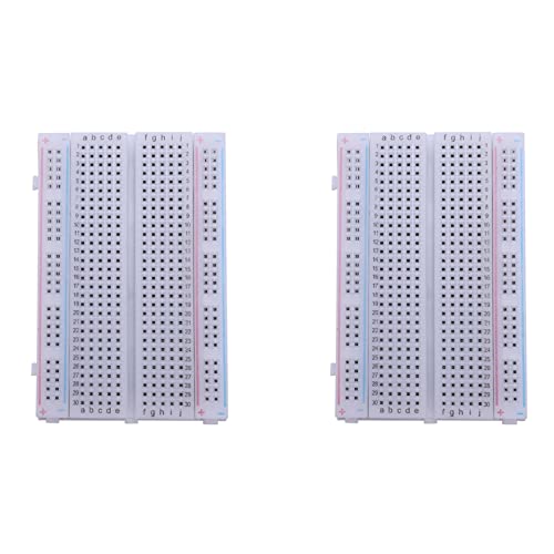 ClAZTyict 2X Steckbrett Breadboard Experimentierboard Steckplatine 400 Kontakte von ClAZTyict