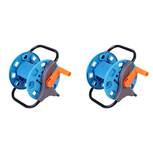 ClAZTyict 2X Tragbare 20 Mt Haushalt Garten Wasser Rolle Karre Rohr Lagerung Auto Wäscher Rohrschlauch Gewunden Werkzeug Zhanstange Halter von ClAZTyict