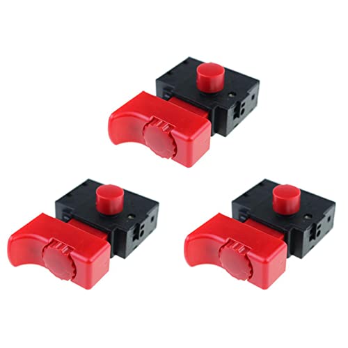 ClAZTyict 3 STÜCKE FA2-6/1BEK 250V 6A 5E4 Schloss für Werkzeug Bohrmaschine Trigger Schalter Werkzeug Armaturen Schalter von ClAZTyict