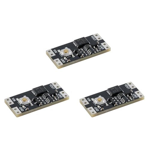 ClAZTyict 3 Stück Einzelbond-Taste Bistabiles Schaltermodul 4,5-26 V 300 NA Last 10 A Niedrige Leistung Weite Spannung Mini-ein-Tasten-Schaltermodul von ClAZTyict