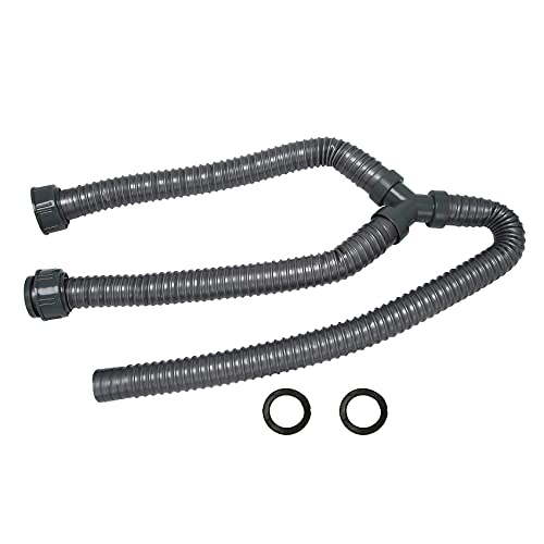 ClAZTyict 3.3Ft Waschmaschine PVC Y Geformte Entwaesserung Unterlegscheibe Rohrverbinder von ClAZTyict