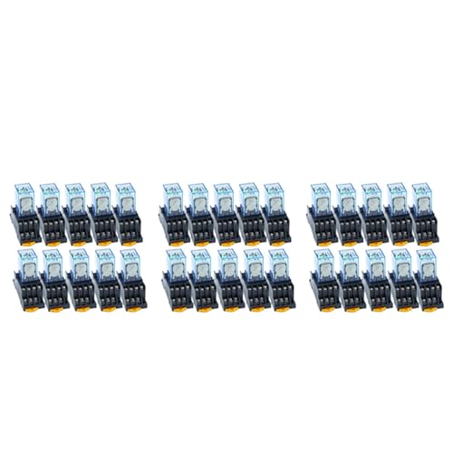 ClAZTyict 30 StüCk MY4NJ 14PIN 4DPDT Elektronisches Mini Elektromagnetisches Relais 5A Spule mit PYF14A Sockelsockel AC 220V ClAZTyict 30 StüCk MY4NJ 14PIN 4DPDT Elektronisches Mini Elektromagnetisches Relais 5A Spule mit PYF14A Sockelsockel AC 220V von ClAZTyict