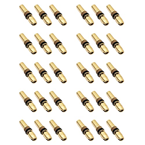 ClAZTyict 30 Stück Dreistufiger Kolben Kopf Hoch Druck Kupfer Kopf 6mm Hoch Druck Pumpe 30Mpa Teile von ClAZTyict
