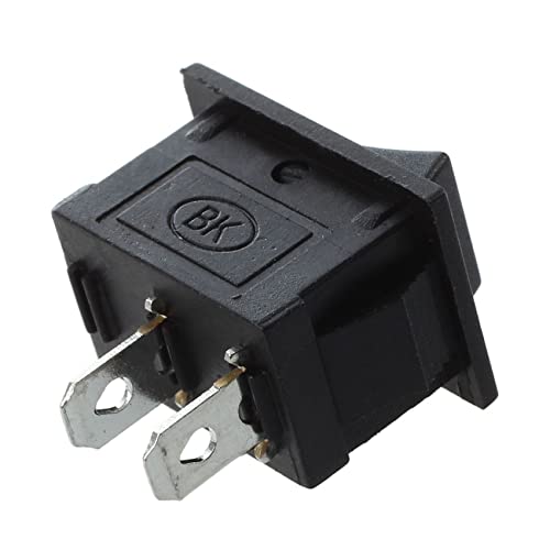 ClAZTyict 30 Stueck SPST Mini 2 Pin Wippschalter AC 125V 10A 250V 6A - Schwarz von ClAZTyict