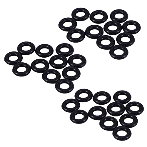 ClAZTyict 30 Stueck Schwarz Gummi Oil Seal O Shaped Ringe Dichtung Unterlegscheiben 8X4X2 mm von ClAZTyict