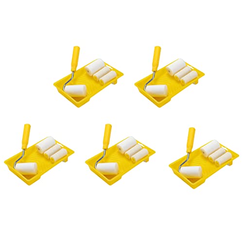 ClAZTyict 30Stck Mini Schaum Farbroller Malerei Dekoration Kit 2 Kleine Farbroller Tablett Set für Wandmalerei Reparatur Pinsel ClAZTyict 30Stck Mini Schaum Farbroller Malerei Dekoration Kit 2 Kleine Farbroller Tablett Set für Wandmalerei Reparatur Pinsel von ClAZTyict